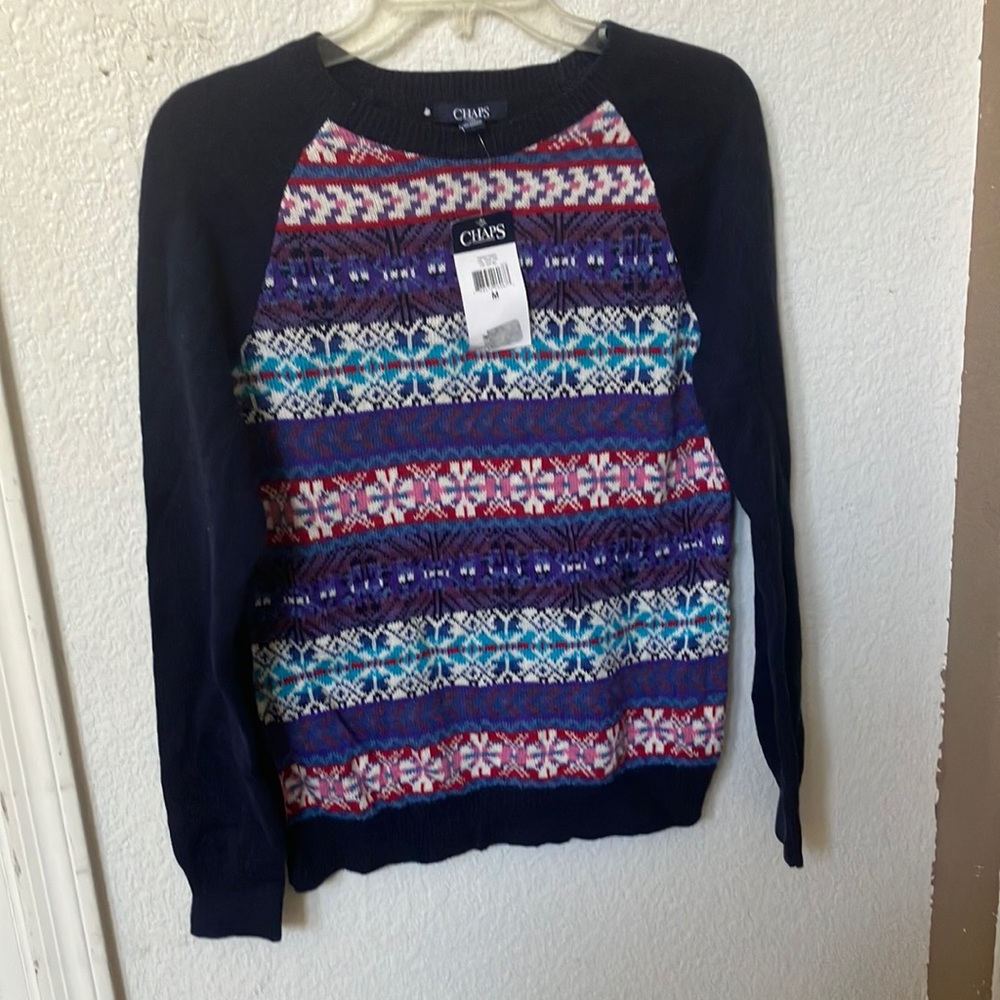 FINAL MARKDOWN Ladies chaps sweater medium nwt
